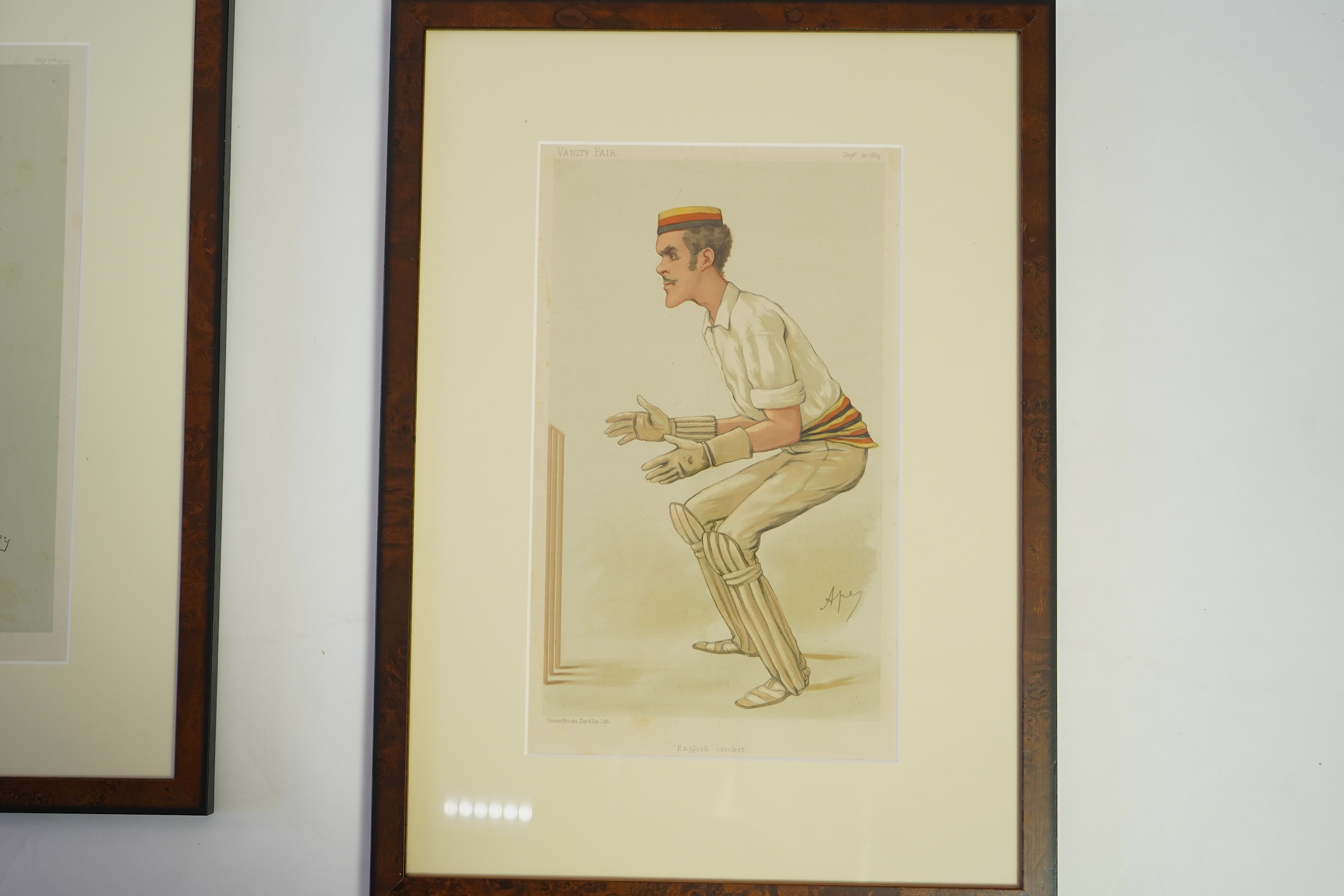 Thirty four Vanity Fair caricatures of cricketers to include Dillan and W G Grace